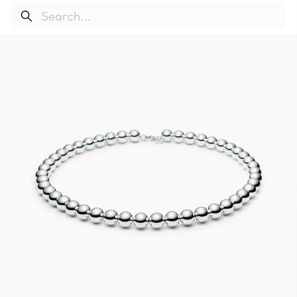 Tiffany Ball Necklace 18” sterling silver - Picture 5 of 9